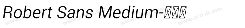 Robert Sans Medium字体转换